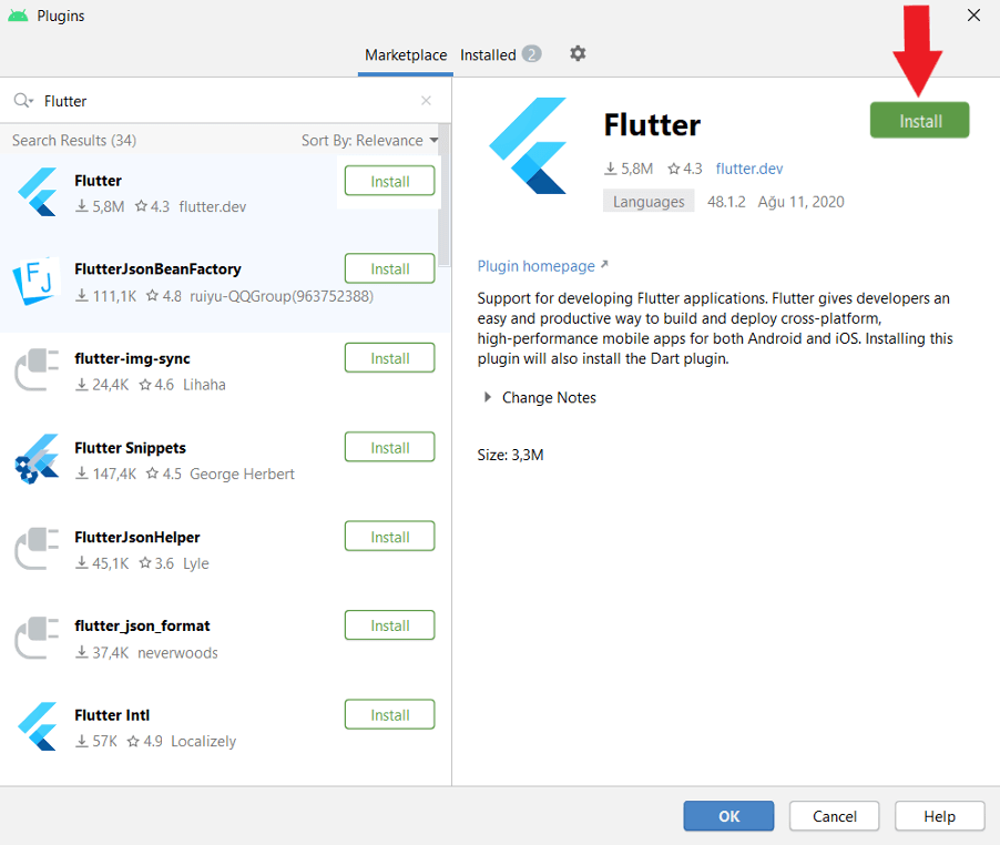 Flutter Kurulumu