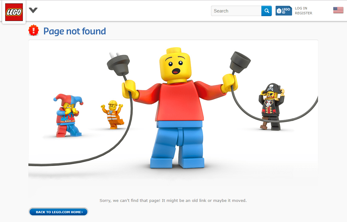 Lego 404 Sayfasi